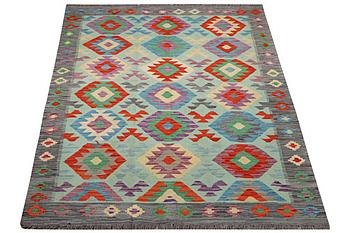 A rug, Kilim, c. 199 x 153 cm.