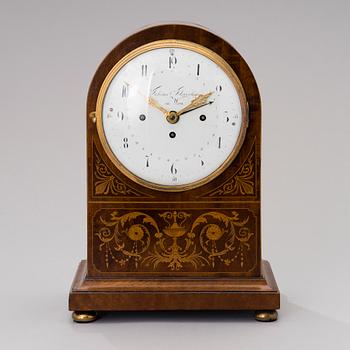 A VIENNA MANTLE CLOCK BY TOBIAS FLASCHGE CA 1800,