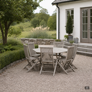 A Gunilla Norin garden set, 'Viken' by Berga Form, Sweden, 1990's/early 2000's.