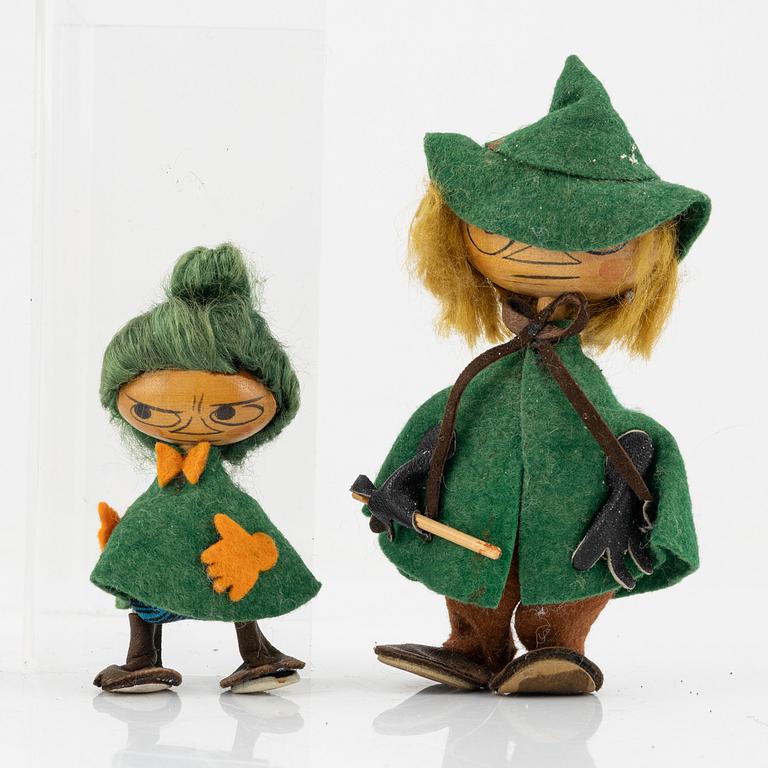 Two Moomin characters from Atelier Fauni, Finland, 1950's/60's.