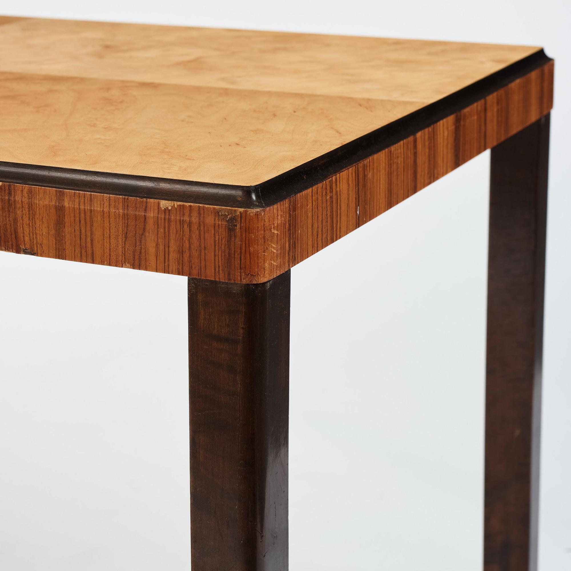 Swedish Modern, a library table, possibly Firma Boet, provenance: Factory owner Neck's residence in Nossebro, 1930s.