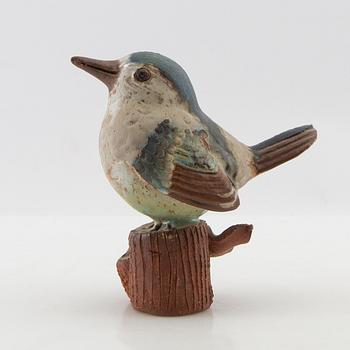 Tyra Lundgren, Sculpture Bird on Stump.