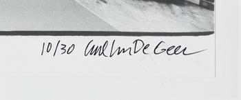 Carl Johan De Geer, fotografi, signerat 10/30.