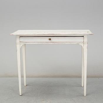 A painted pine late Gustavian desk, early 20th Century.