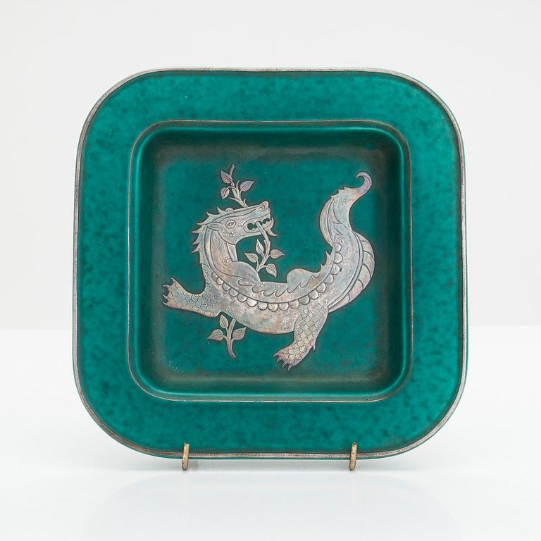 Wilhelm Kåge, an 'Argenta' dish, Gustavsberg, Sweden.