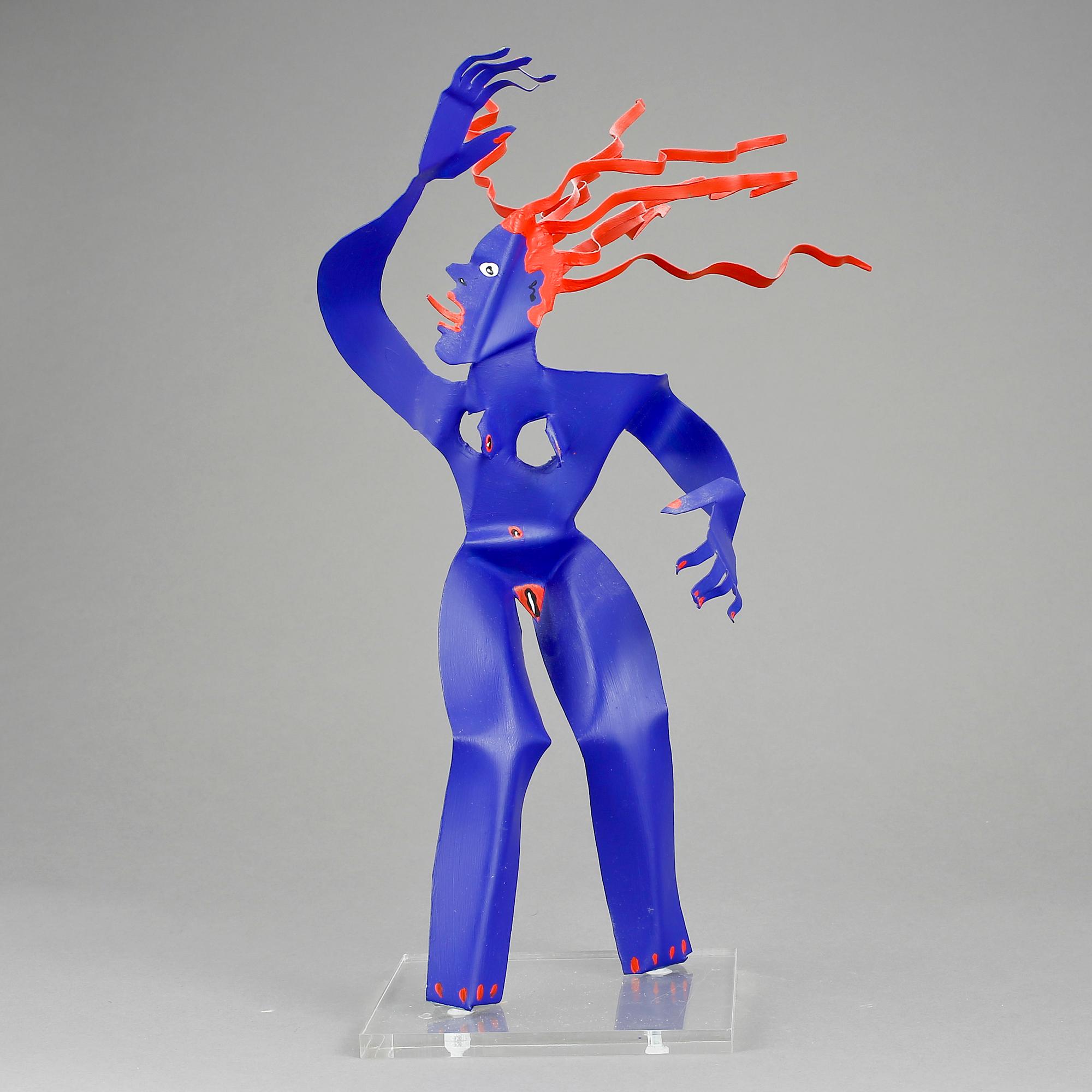 TIMO SOLIN, skulptur, plåt, signerad och daterad -97.