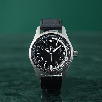 IWC, Schaffhausen, Pilot's Watch Worldtimer, wristwatch, 45 mm,