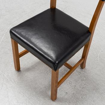 Josef Frank, skrivbord, modell 500/A, samt stol, modell 695, Firma Svenskt Tenn, före 1985.