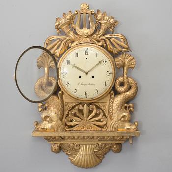 VÄGGPENDYL, empire, Peter Ericsson Stockholm(verksam 1820-46).