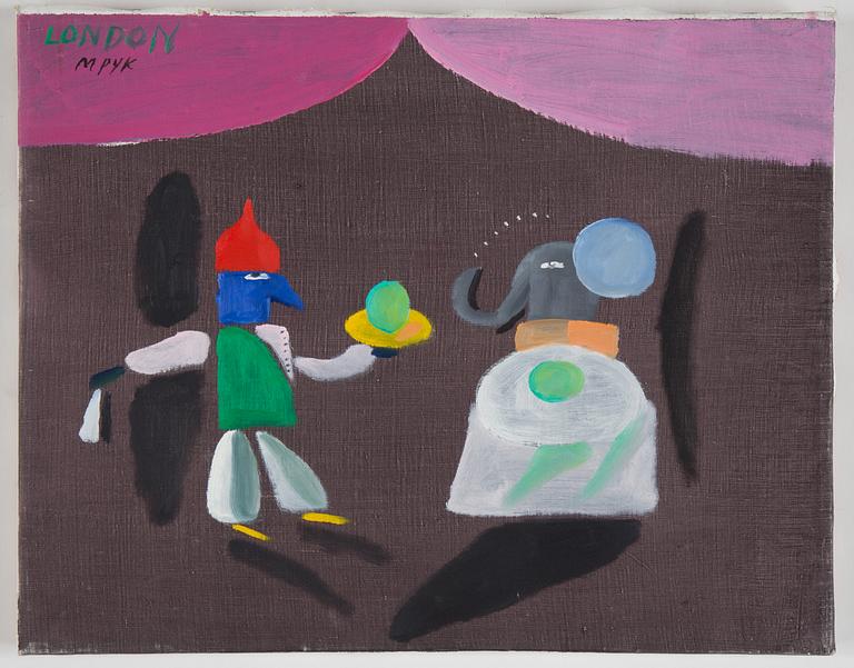 MADELEINE PYK, oil on canvas, signed M Pyk London.