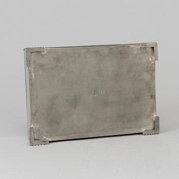 Nils Fougstedt, atributed to, a pewter box, Svenskt Tenn, Stockholm 1935.