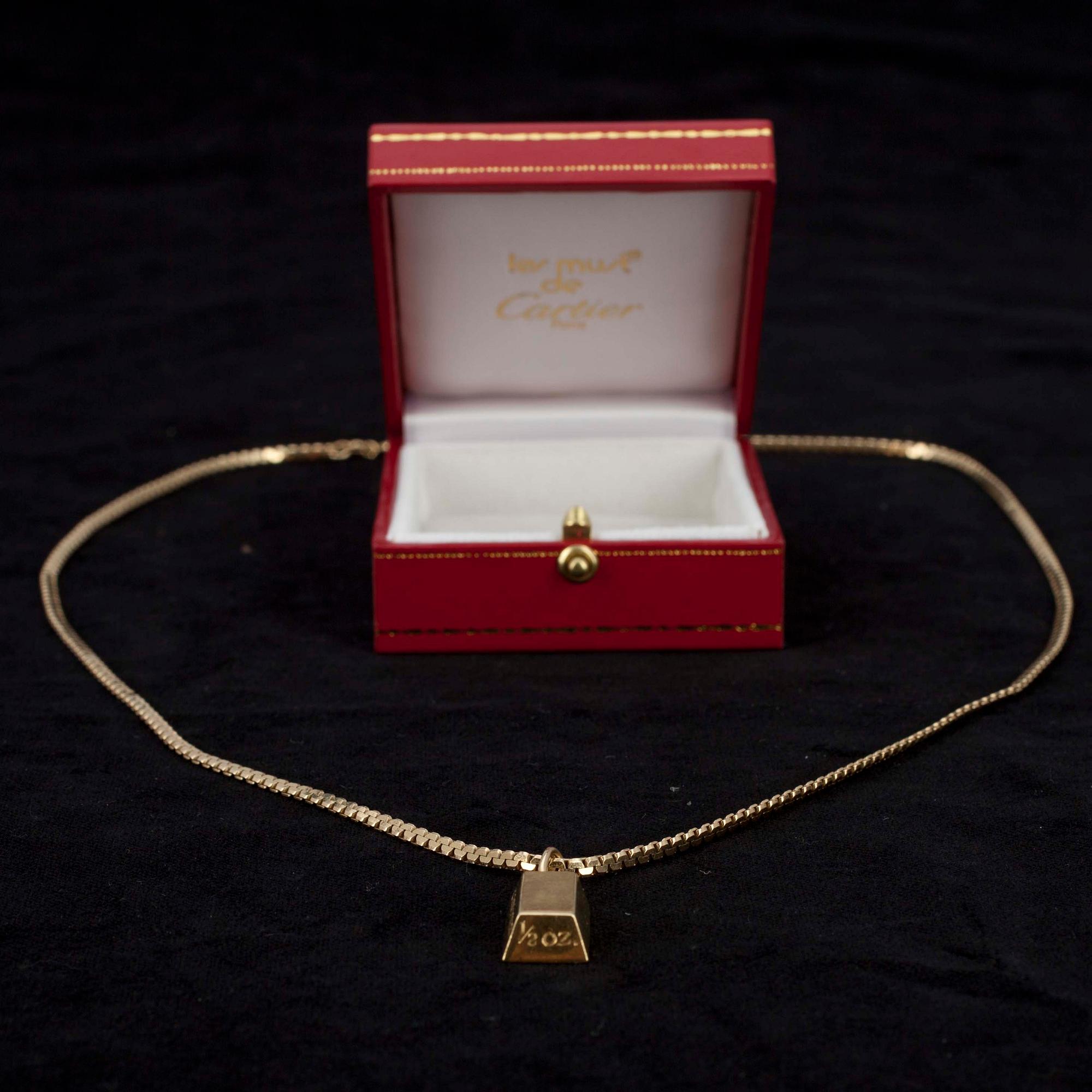 HALSBAND, guldtacka, Cartier.