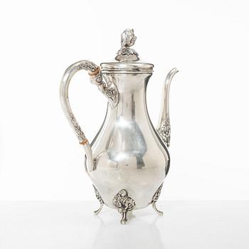 Kaffekanna, silver, svensk importstämpel, 1900-tal.