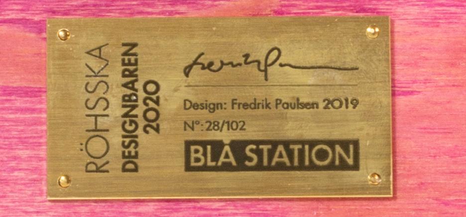 FREDRIK PAULSEN, "Röhsska"Designbaren, chair, Blå Station 2020, Chair 28/102.