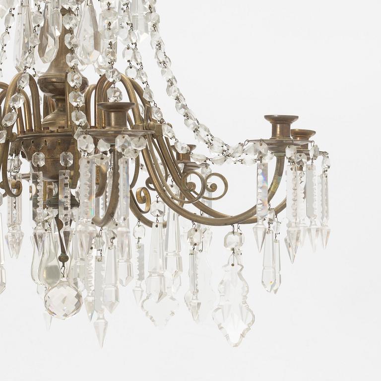 A chandelier, late 19th Century.