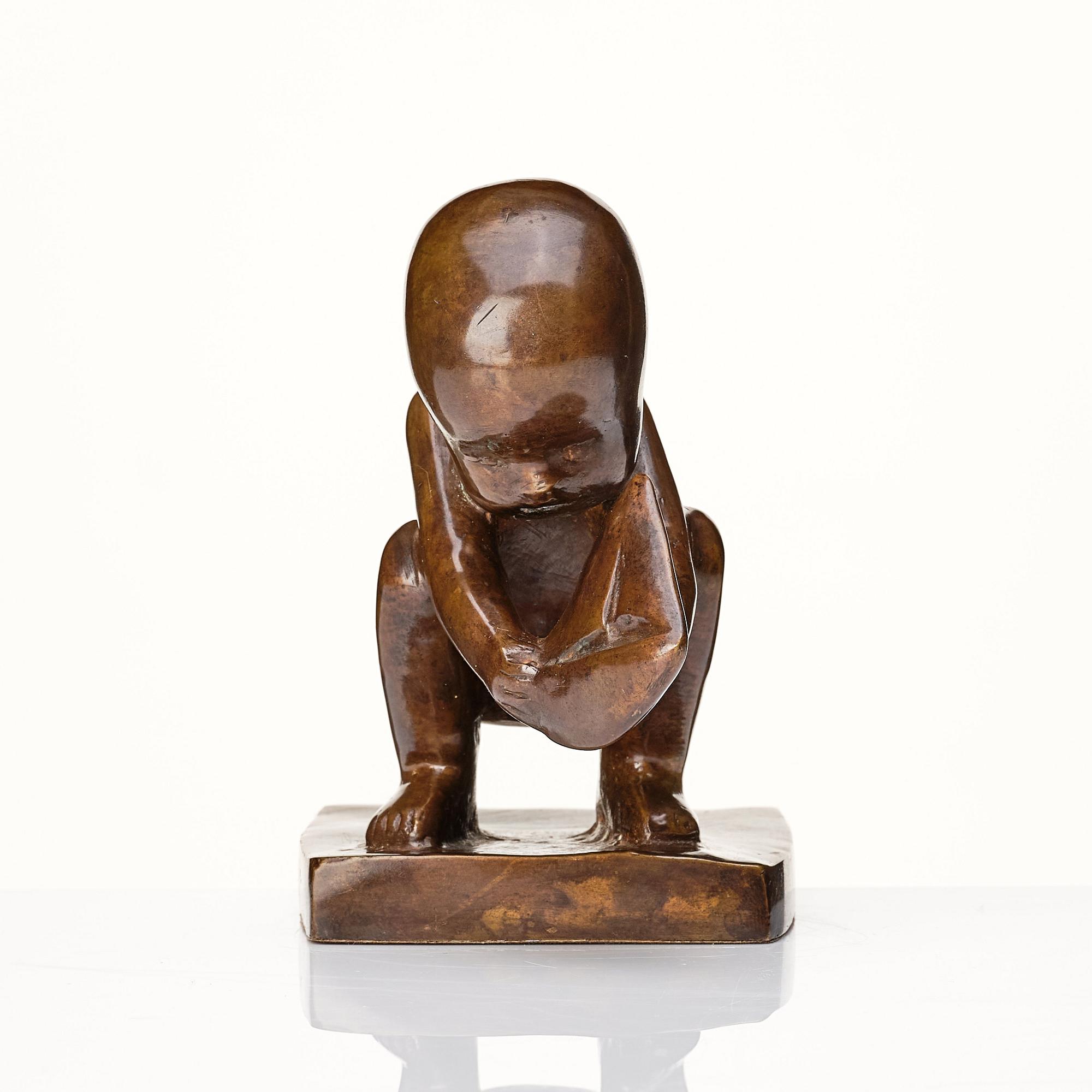 Lisa Larson, skulptur, "Storseglar'n", brons, nr 405.