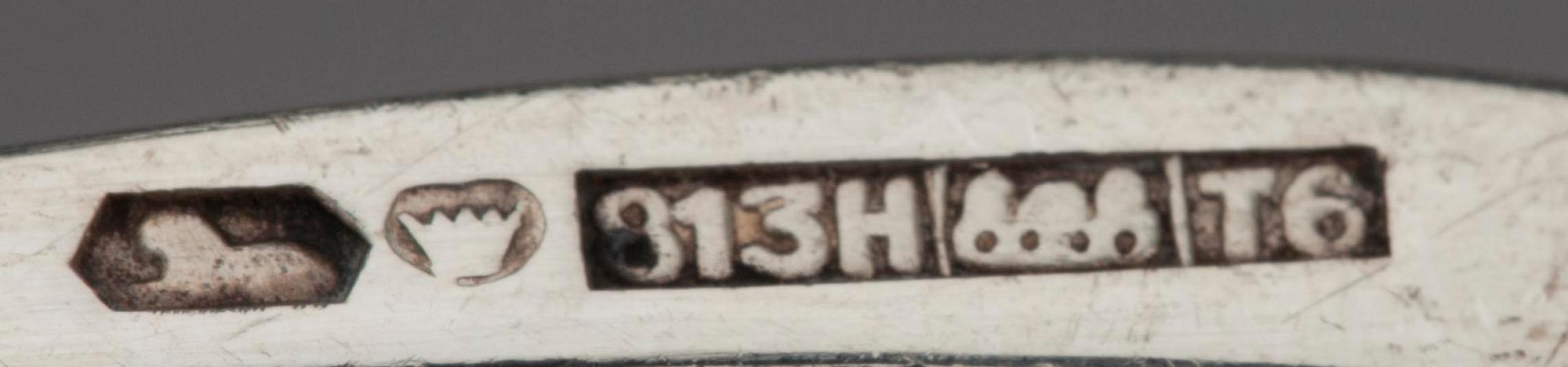 BESTICK, 3 delar, silver, Åbo och Tavastehus 1900-talets första hälft. Tot. vikt 197 g.