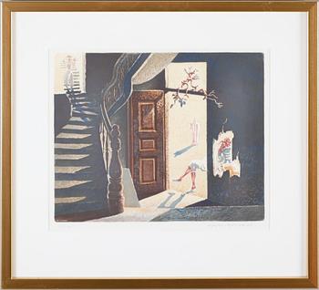 AXEL OLSON, färglitografi, signerad och numrerad 292/360.