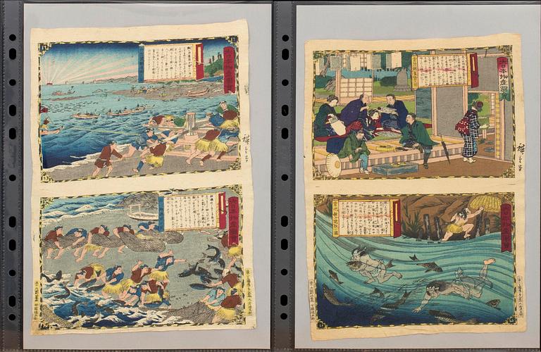 UTAGAWA HIROSHIGE III, 25 crepe print 1877.