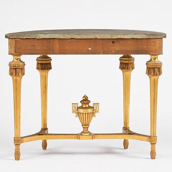 Konsolbord, Stockholmsarbete, sent 1700-tal, Gustavianskt.