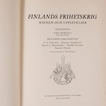 BÖCKER, 2+6 volymer, Finlands Frihetskrig, 1900-talets första tredjedel.