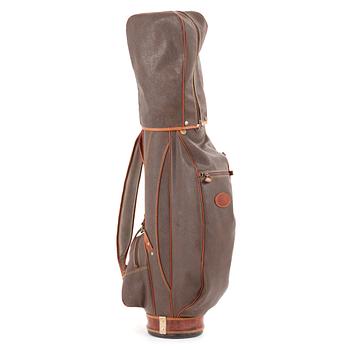 254. MULBERRY, golfbag with clubs, 1990s.