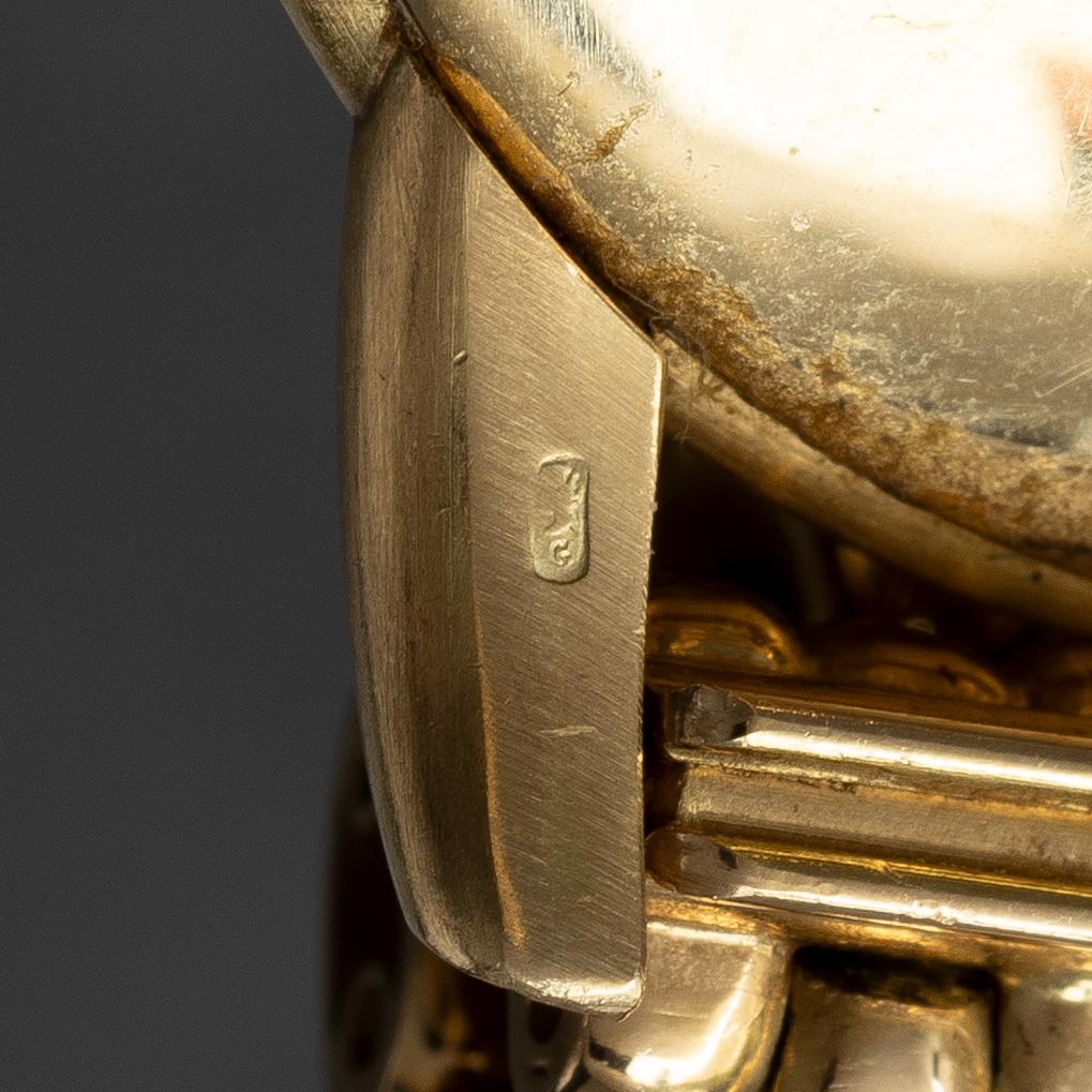Patek Philippe, Calatrava, "Beads of rice bracelet by Gay Frères", ca 1954.