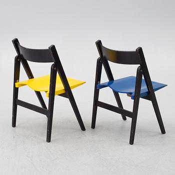 Hans J. Wegner, chairs, 3 pcs, "Politiken", Getama, Denmark.