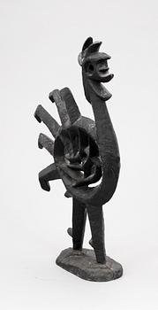 OLLE HERMANSSON, skulptur, gjutjärn, Husqvarna Vapenfabriksaktiebolag, 1960-tal.