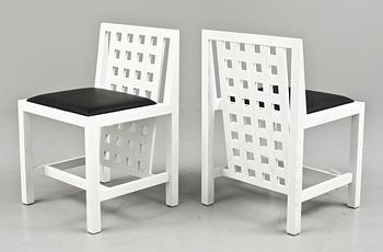 STOLAR, ett par, "Candida chair" samt BORD, "Square gateleg table", efter Rennie Mackintosh, Heart of Denmark, 2000-tal.