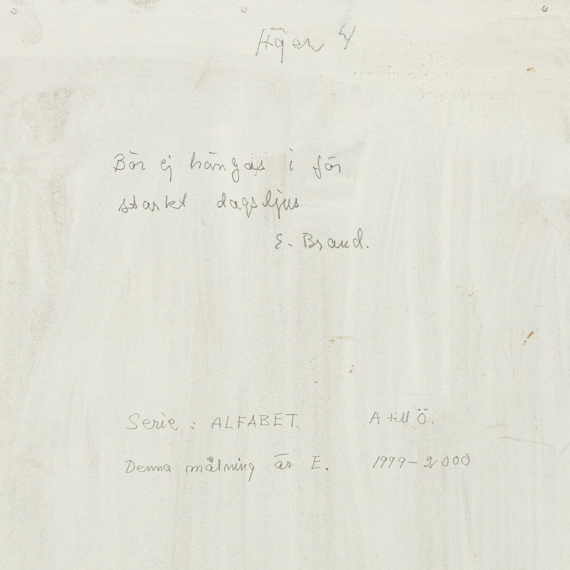 Erland Brand, "Alfabet".