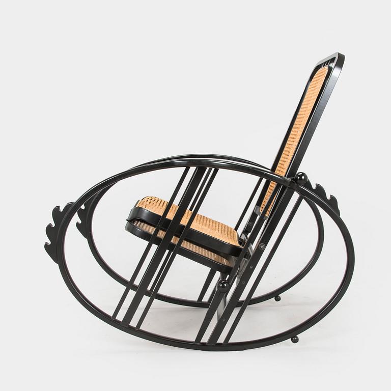 Max Fabiani, a rocking chair, "Egg Chair", model 267, Wittmann, late 20th century.