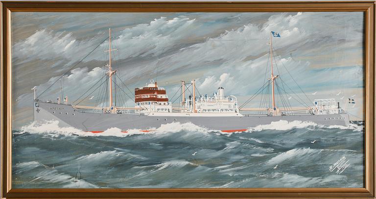 OKÄND KONSTNÄR, 2 st, gouache, sign och dat R Mattson 1935.