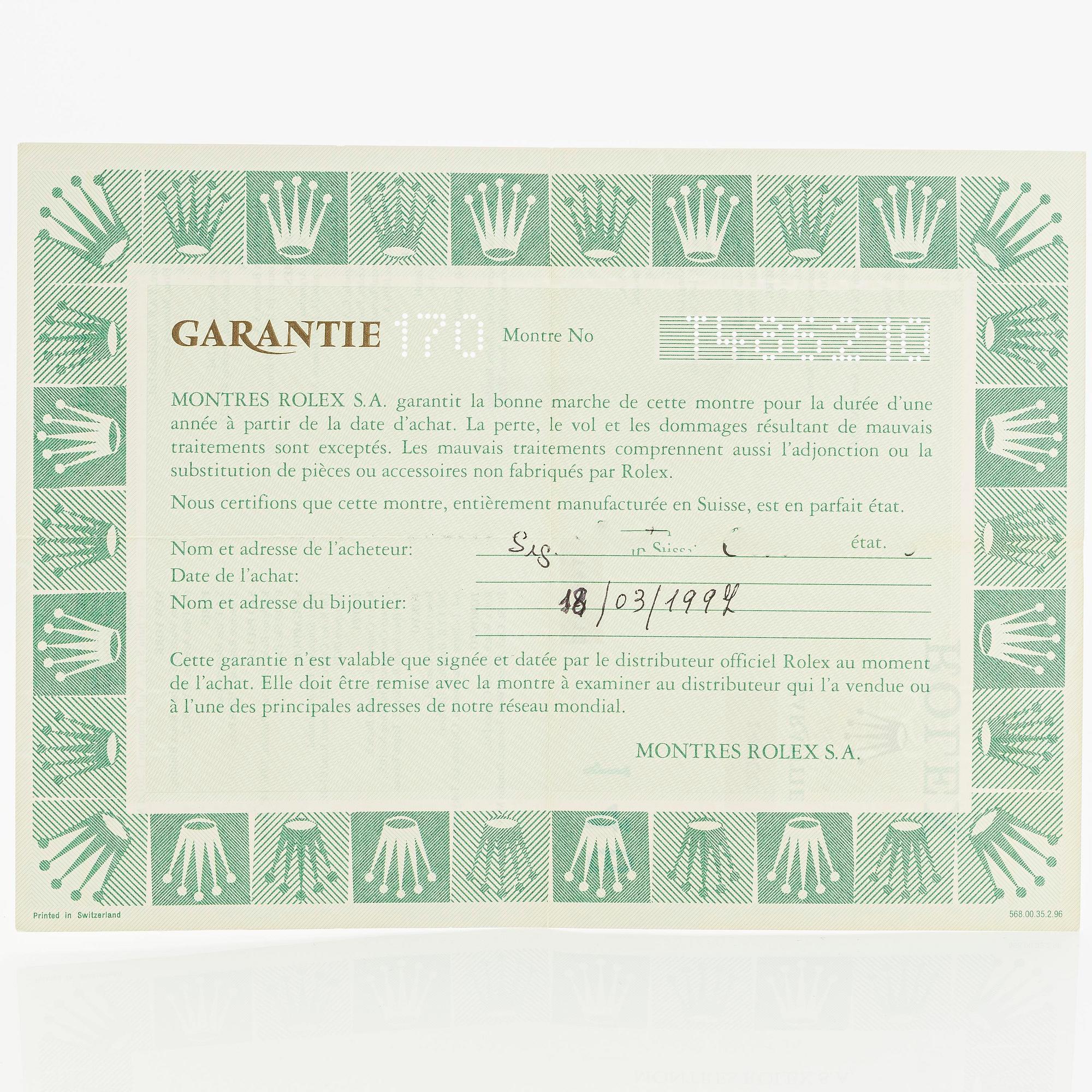 Rolex, Air-King, ca 1997.