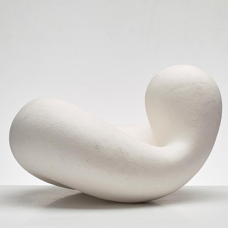 Eva Hild, a white stoneware sculpture, "Bumling" series, Sweden 1999.