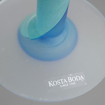 SKULPTUR/OBJEKT, glas, Kjell Engman, Kosta Boda, Atelier, signerad.