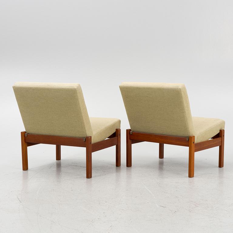 Yngve Ekström, a pair of lounge chairs, Swedese, Sweden, 1960's.