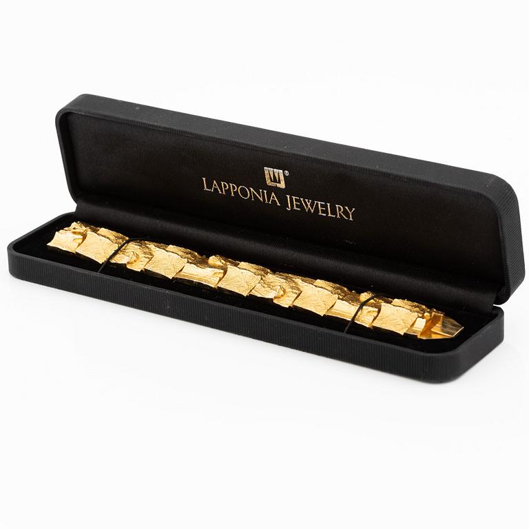 Björn Weckström, armband "Golden River", 18K guld, för Lapponia, Finland.