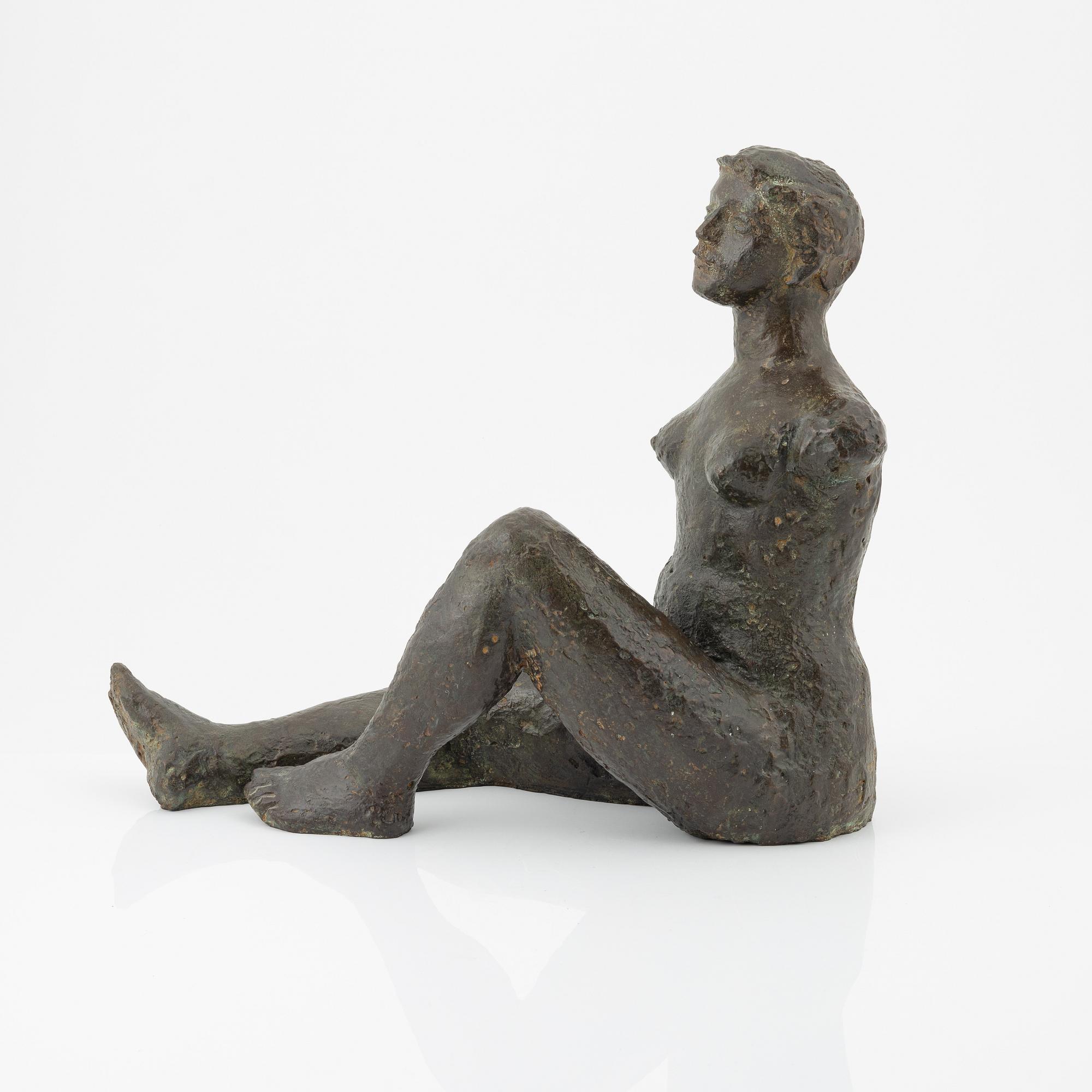 Honorio García Condoy, "torso Sentado", 1948, bronze, signered. Height 41 cm. Length 47 cm.
