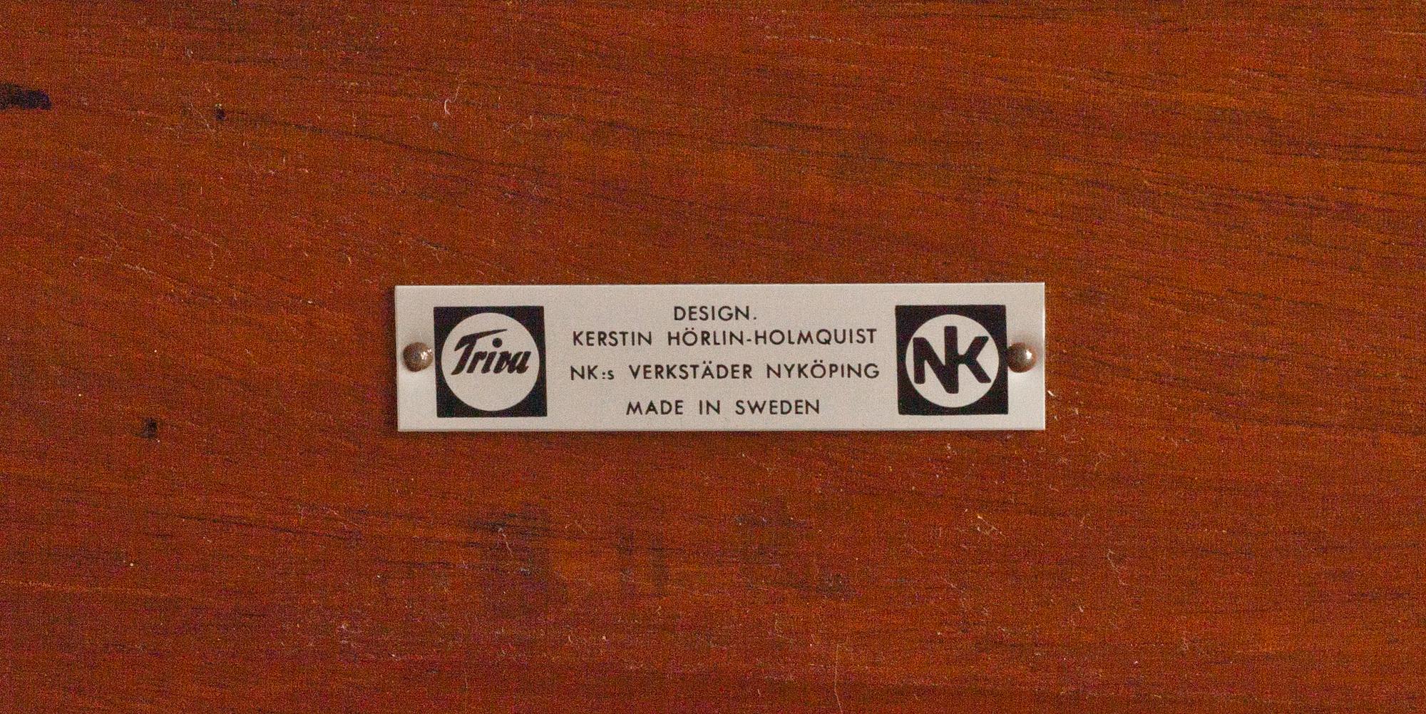 BORD, Kerstin Hörlin-Holmquist, Triva, NK:s verkstäder.