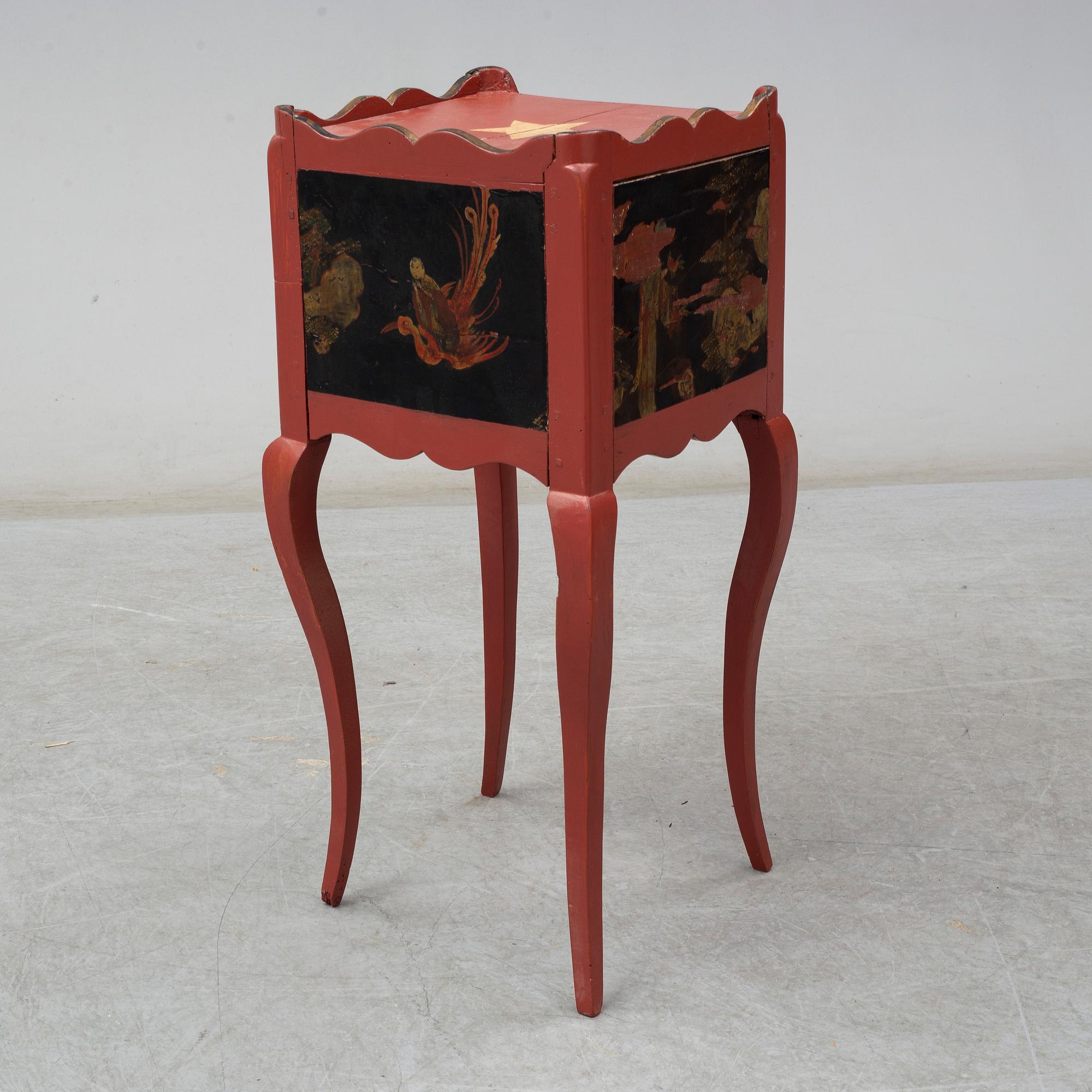 POTTSKÅP, rokokostil, 1800-tal.