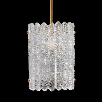 TAKLAMPA samt LAMPETTER, Carl Fagerlund, Orrefors, 1900-talets andra hälft.