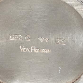 A three piece silver coffee-set, design Vera Ferngren, Guldsmedsaktiebolaget, Stockholm, Sweden 1964-1967.
