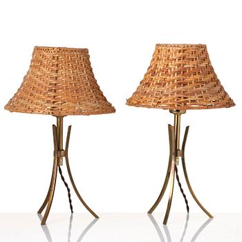 Swedish Modern, a pair of table lamps, mid-20th century.