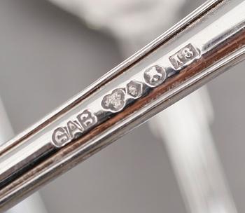 SKEDAR, 16 st, olika modeller, silver, 1900-tal. Vikt ca 354 gram.