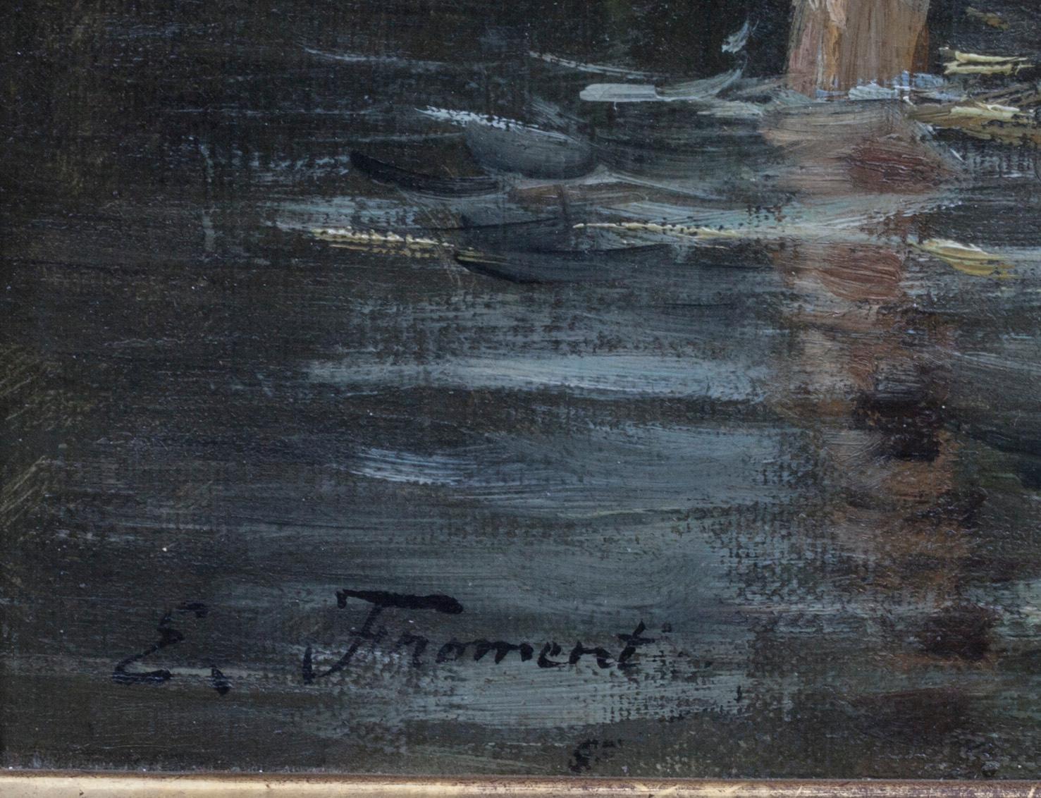 OKÄND KONSTNÄR, 1800-tal, signerad E Froment.