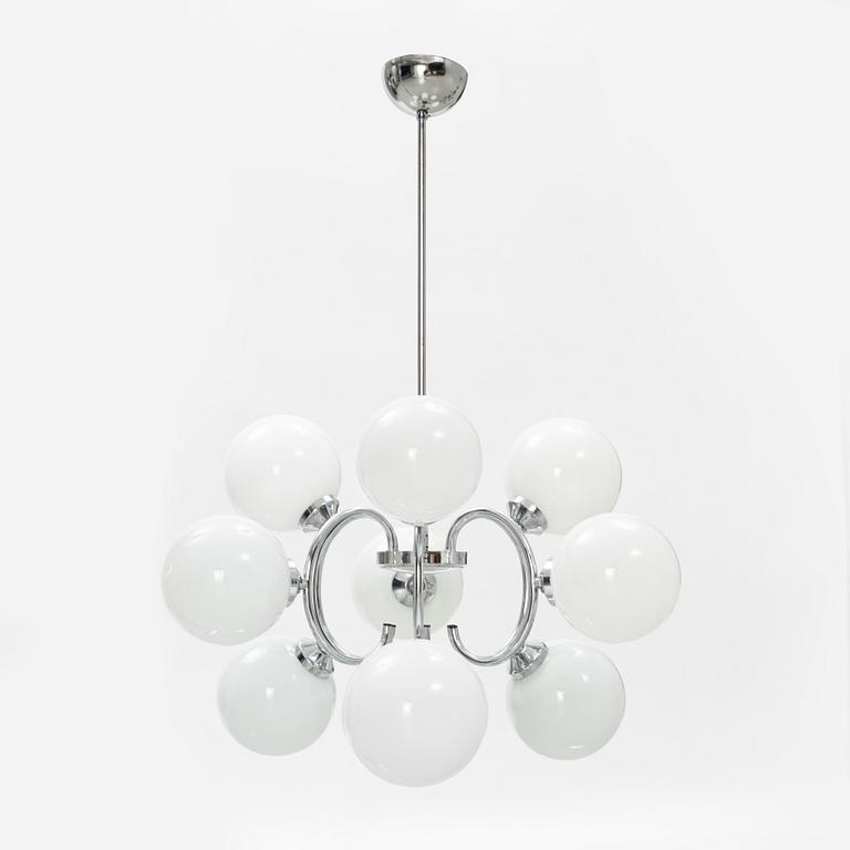 A glass ceiling light, second half of the 20th Century.