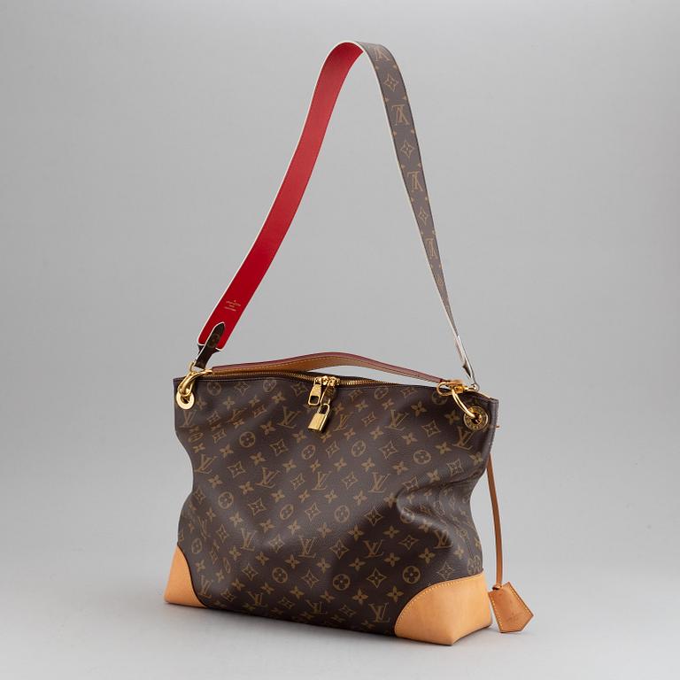 Louis Vuitton, väska, "Berri MM" samt axelrem "Animal MNG Camel".