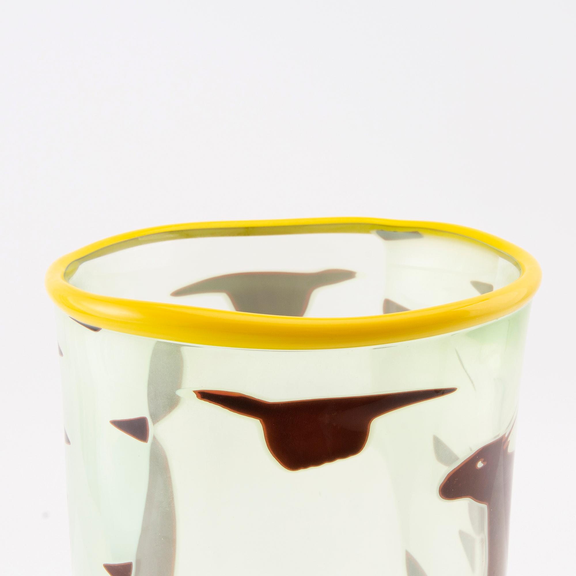 Erika Lagerbielke, vase signed and dated Orrefors 89.