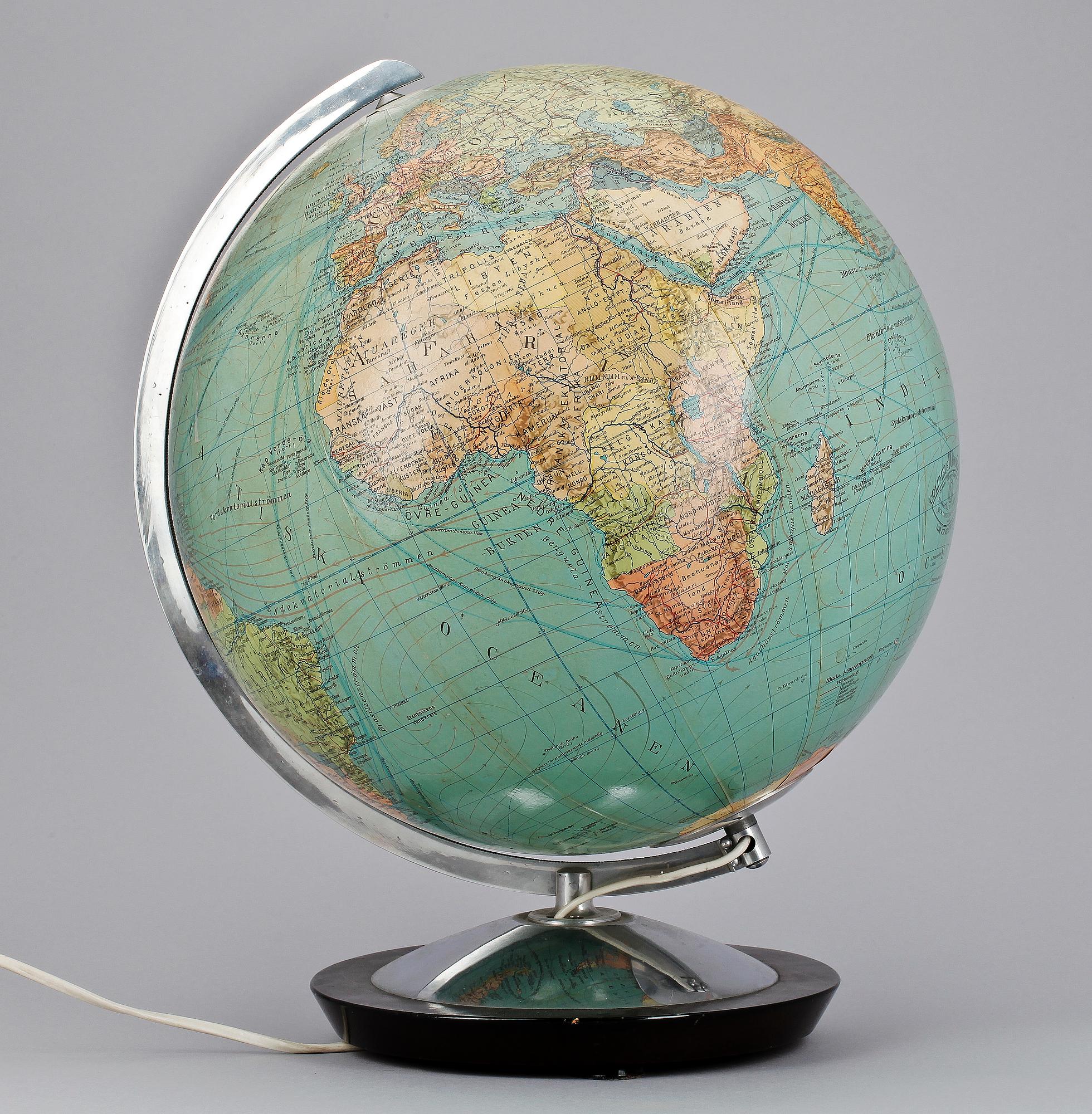 JORDGLOB. 1900-talets mitt.